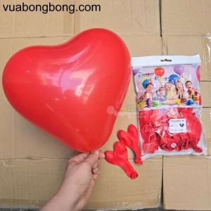 Bong bóng tim trơn 25cm 10 inch H10 DECOMEX Việt Nam